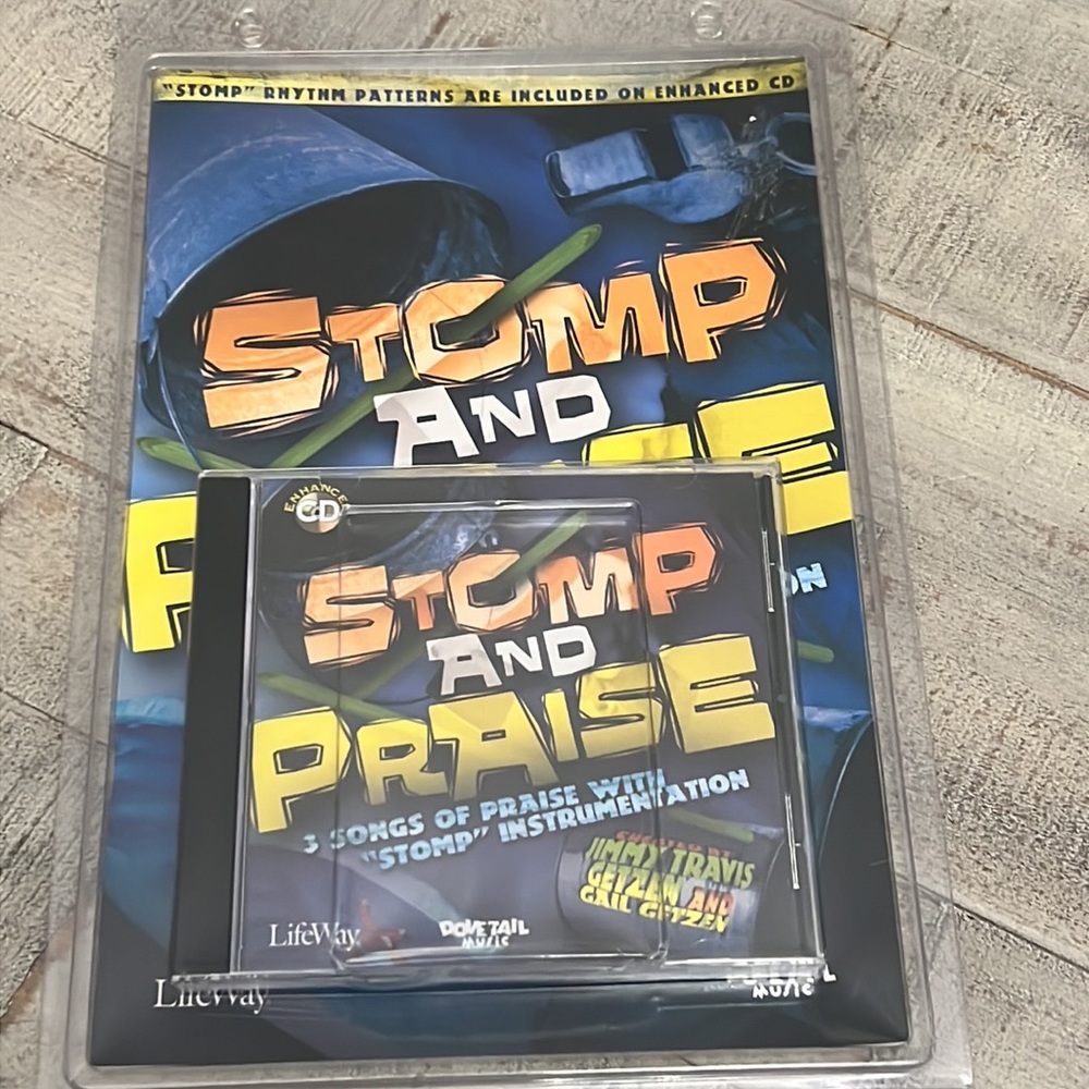Stomp And Praise CD & Book Learn to Make Instrumental Music With Household Items - Picture 1 of 2